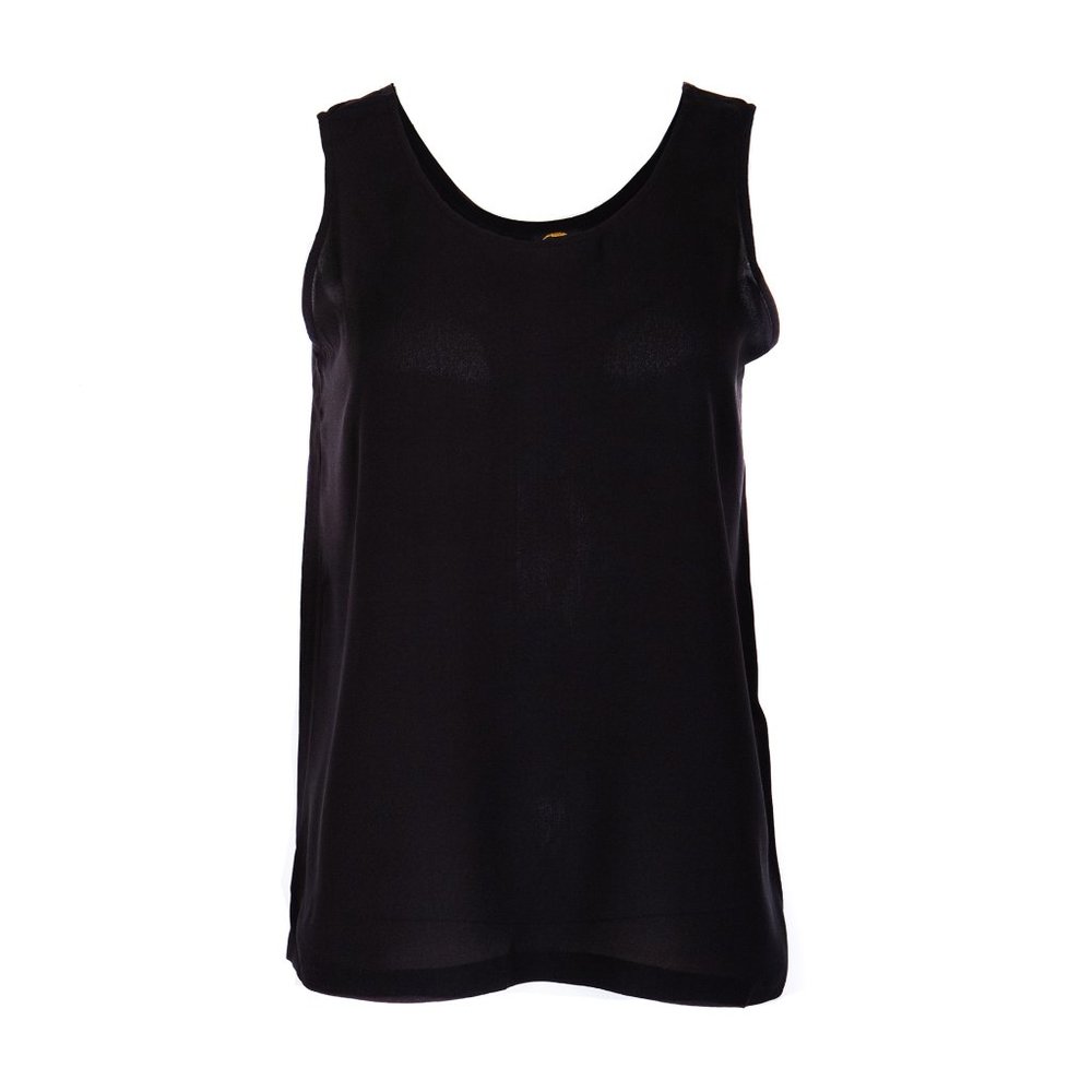 Anne Namba 100% Silk Top Black